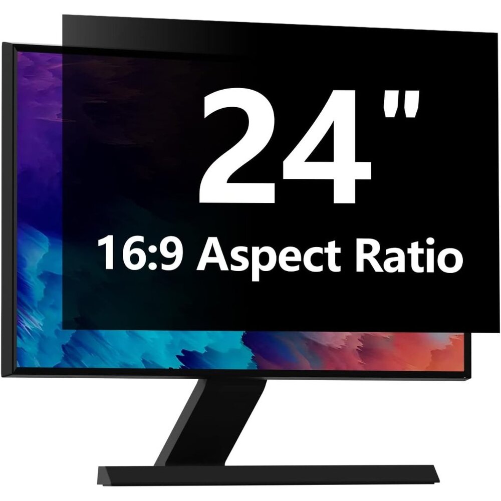2PK 24"‎ Computer Privacy Screen Protector Removable 16:9 for HP Dell Acer